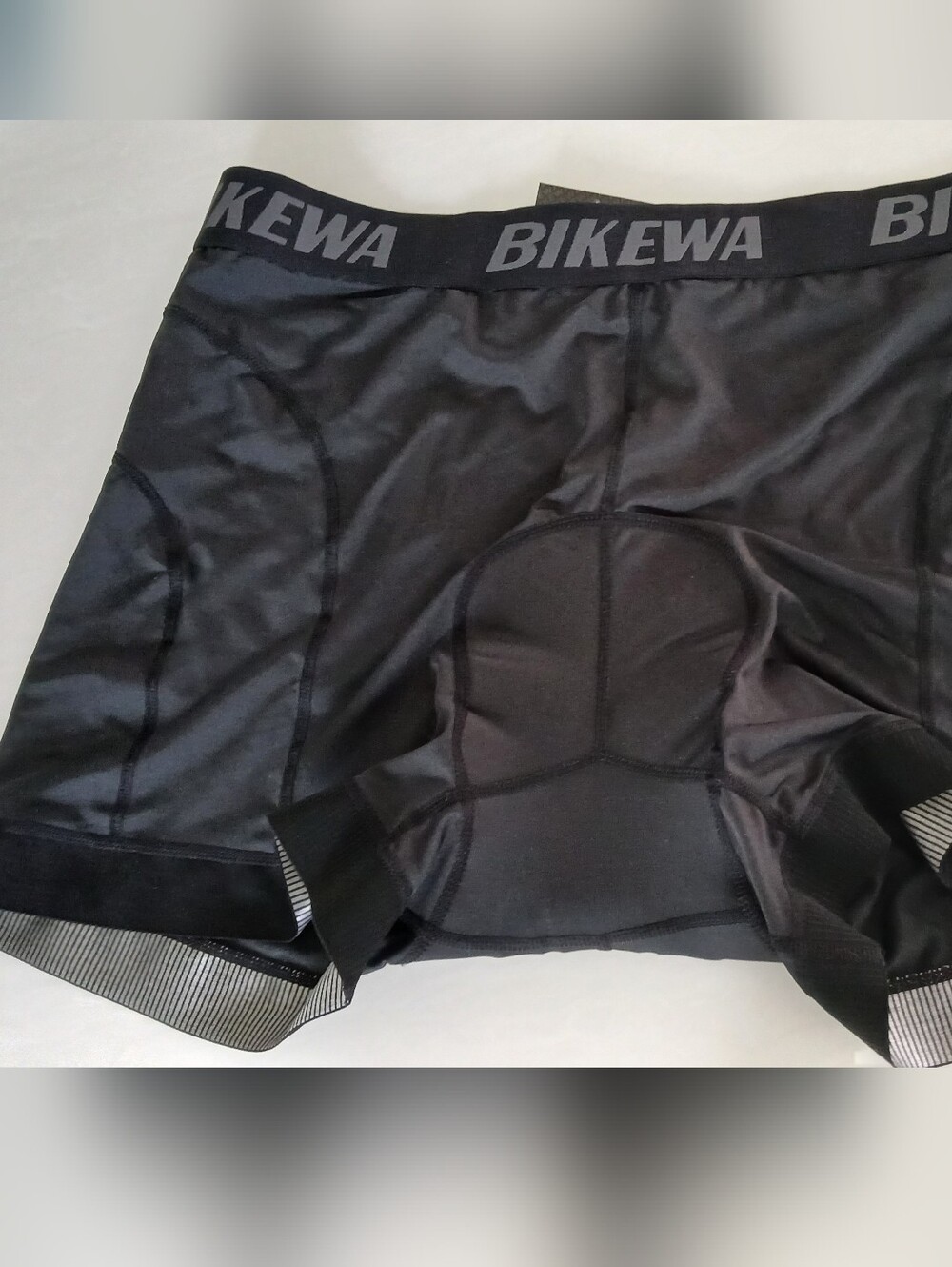 Bikewa Men’s Padded Cycling Underwear – Black – Size 3XL
